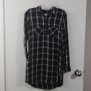 Flannel Tshirt Dress